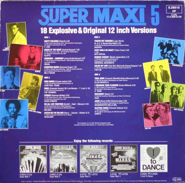 V/A : Super Maxi 5 (Special DJ. Remix) 2LP (Käyt. Blue)