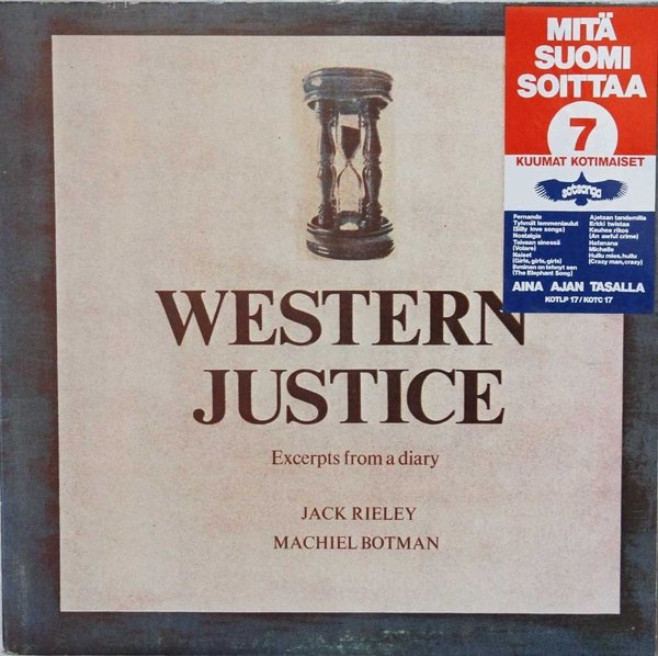 Jack Rieley & Machiel Botman: Western Justice LP (Käyt)