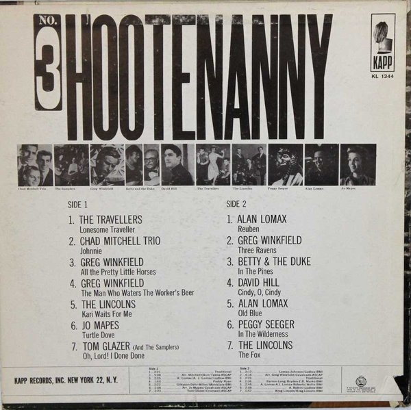 V/A : Hootenanny No. 3 LP (Käyt)