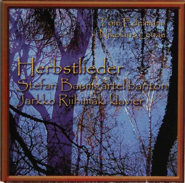 Toni Edelmann: Herbstlieder (Käyt CD)