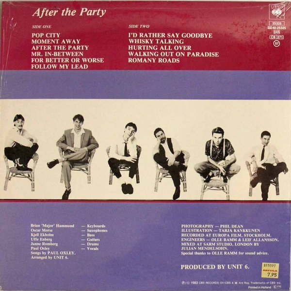 Unit 6 : After The Party (Käytetty LP + single)