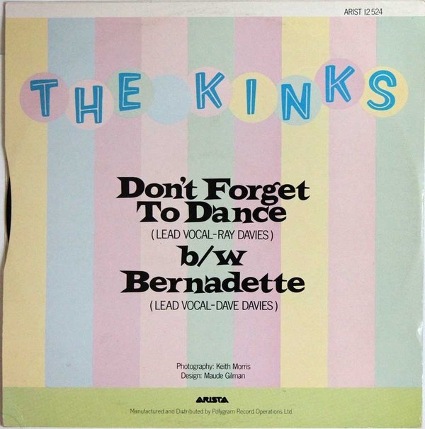 Kinks : Don't Forget To Dance (Käytetty maxi)