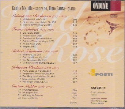 Karita Mattila, Ilmo Ranta: Wild Rose CD (Käyt)