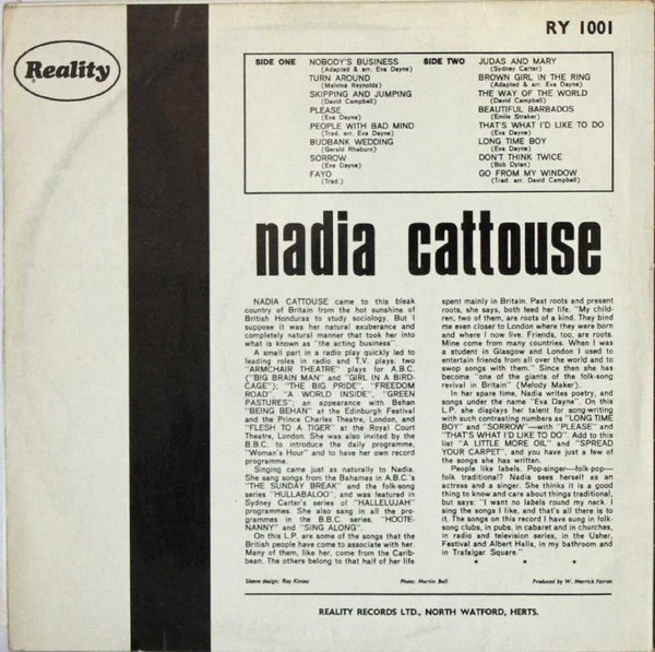 Nadia Cattouse : Nadia Cattouse LP