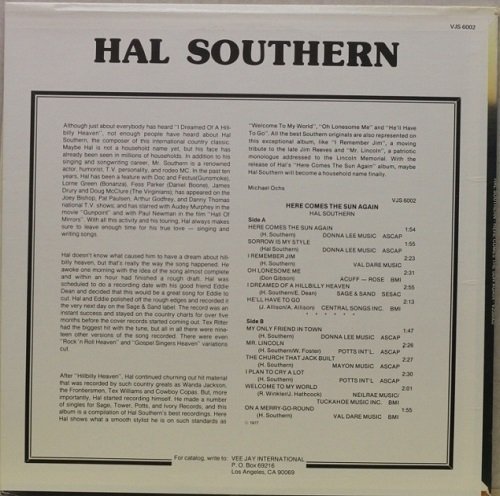Hal Southern : Here Comes The Sun Again