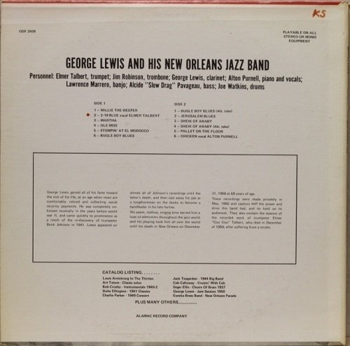 George Lewis & His New Orleans Jazz Band : Jam Session 1950 LP (Käyt)