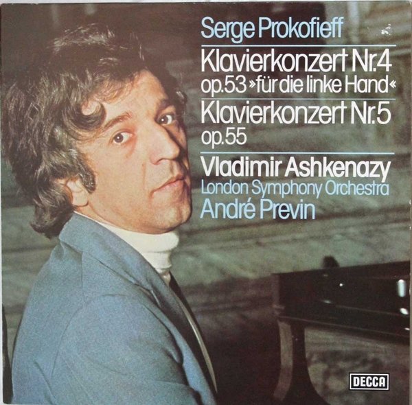 Serge Prokofieff : Klavierkonzert Nr. 4 & Nr. 5  (Käyt. LP)
