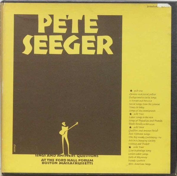 Pete Seeger ‎: Sings And Answers Questions 2LP Box