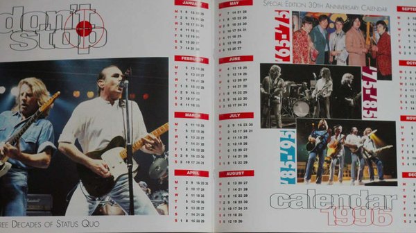 Status Quo : Don't Stop 30h Anniversary World Tour 1995/96 Programme