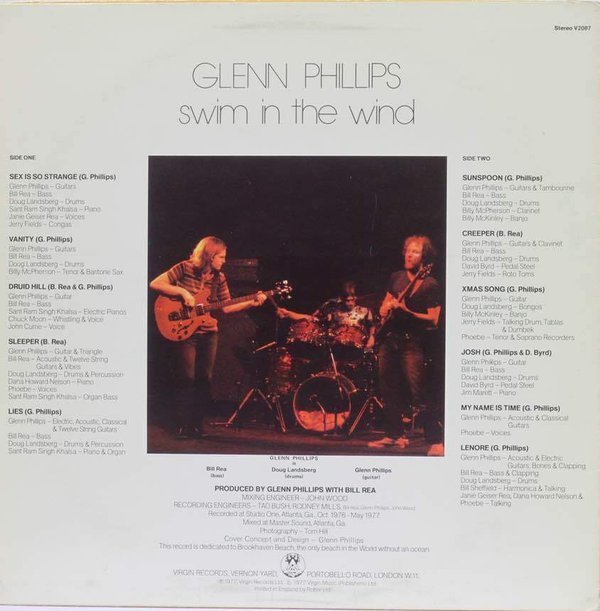 Glenn Phillips : Swim In The Wind LP (Käyt)
