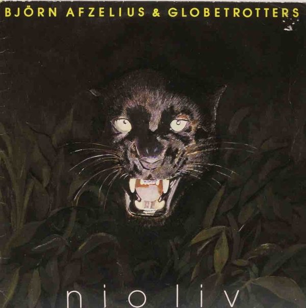 Björn Afzelius & Globetrotters : Nio Liv LP (Käytetty)