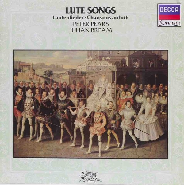 Peter Pears / Julian Bream : Lute Songs Lautenlieder / Chansons au luth LP (Käyt)