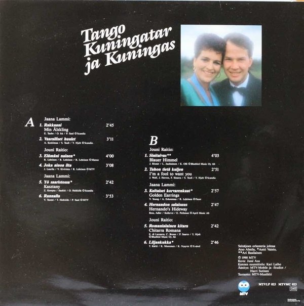Jaana Lammi & Jouni Raitio : Tango Kuningatar ja Kuningas LP (Käyt)