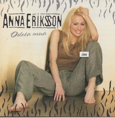Anna Eriksson : Odota mua CD (Mint)