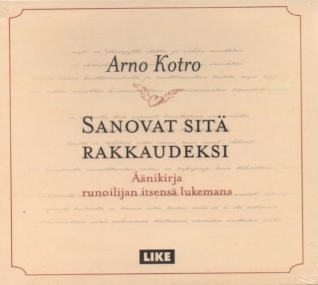 Arno Kotro : Sanovat sitä rakkaudeksi CD (Mint)