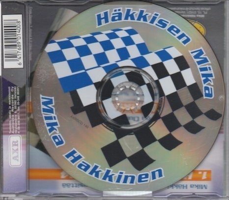 T.H. Aha & M. Sundqvist : Häkkisen Mika / Mika Hakkinen CDs + Mika Häkkisen nimmari (Mint)