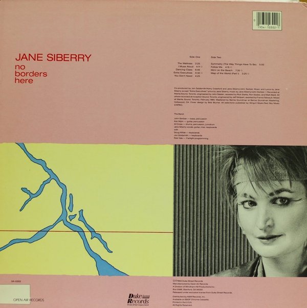 Jane Siberry: No Borders Here LP Käyt