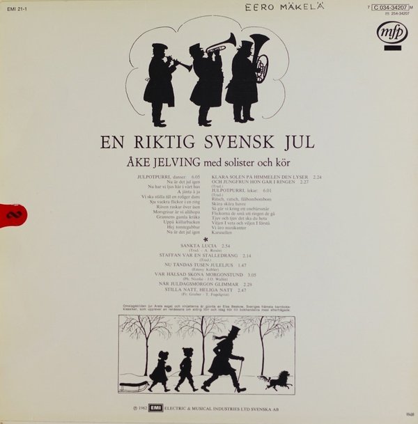Åke Jelving med solister och kör : En riktig svensk jul LP (Käyt)