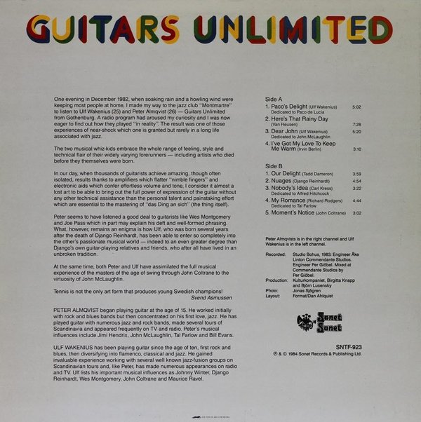 Guitars Unlimited : Guitars Unlimited LP (Käyt)
