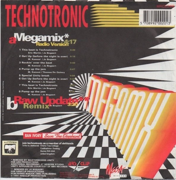 Technotronic : Megamix 7" (Käyt)