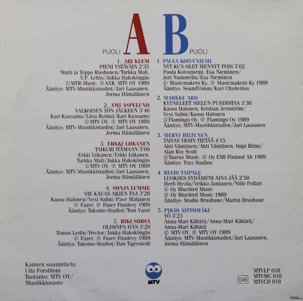 V/A : Syksyn sävel -89 LP (Käyt)