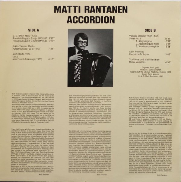 Matti Rantanen : Accordion LP (Käyt)