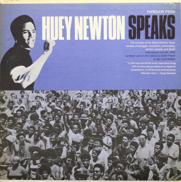 Huey Newton : Huey Newton Speaks LP (Käyt)