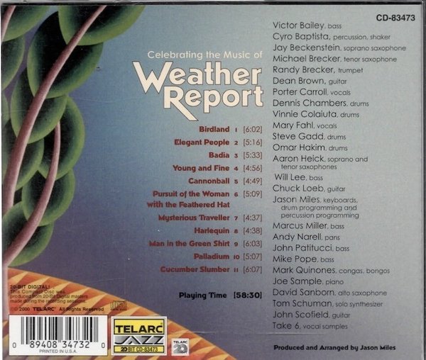 V/A : Celebrating the Music of Weather Report CD (Käyt)