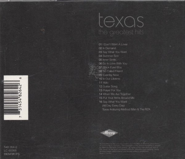 Texas : The Greatest Hits CD (Käyt)