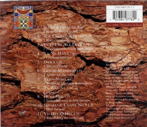 Sacred Spirit : Indians (Die Gesänge Der Indianer) CD (Käyt)