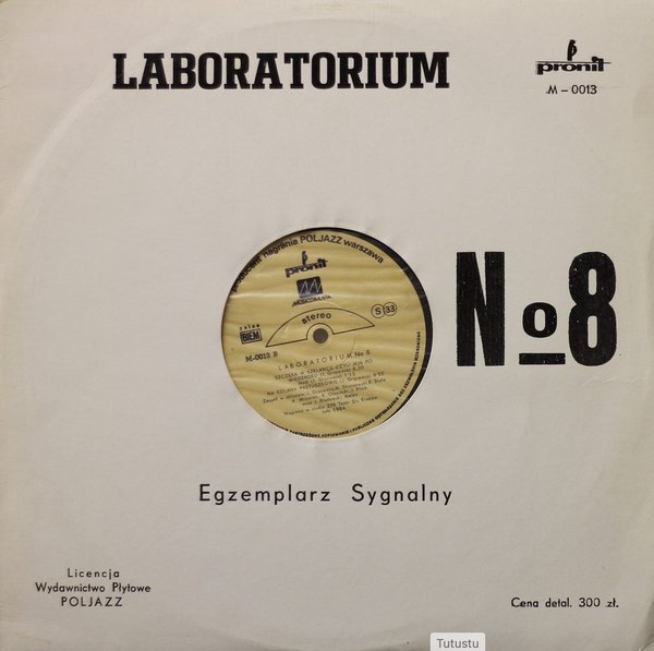 Laboratorium: No 8 (Käyt. LP)