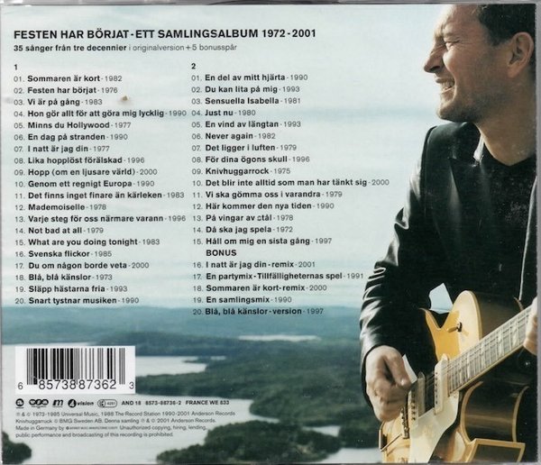 Ledin: Festen har börjat - ett samlingsalbum 1972-2001 (Käyt. 2CD)