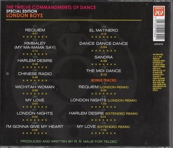 London Boys: The Twelve Commandments Of Dance CD (Käyt)