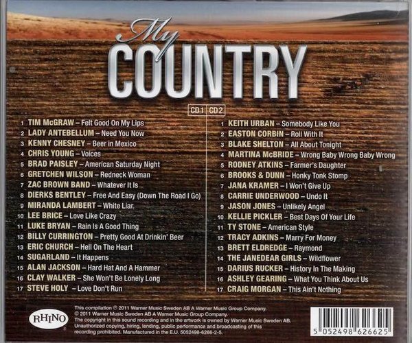 V/A : My Country Vol 3 (Käyt. 2CD)