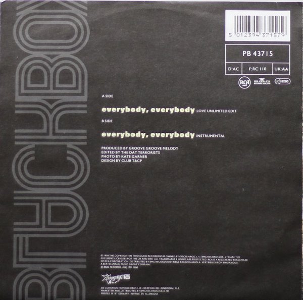 Black Box: Everybody, Everybody 7" (Käyt)