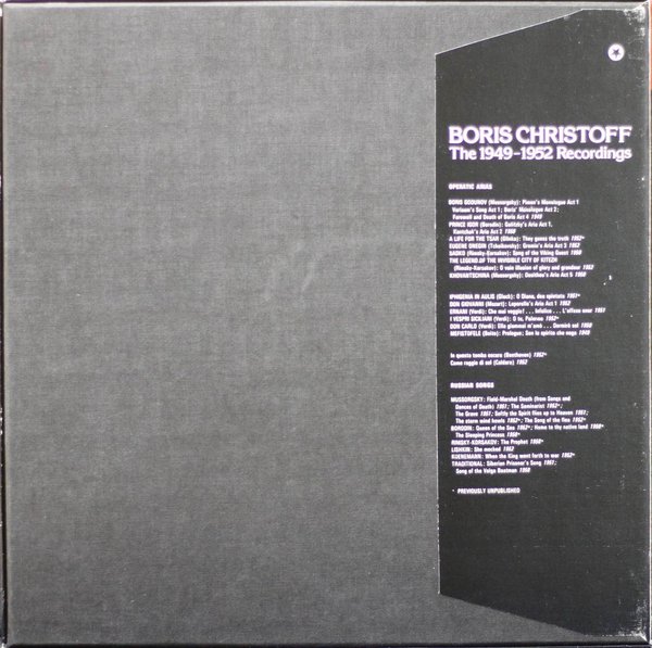 Boris Christoff: The 1949-1952 Recordings 3LP (Käyt)