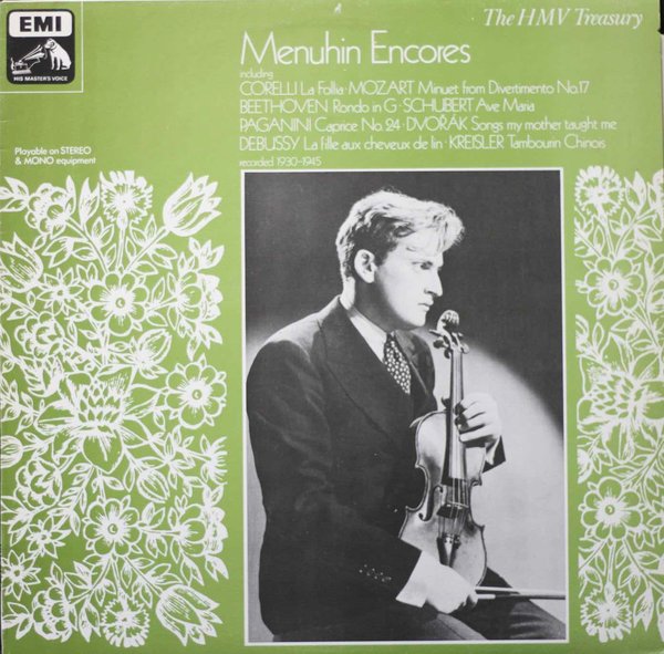 Yehudi Menuhin: Encores LP (Käyt)