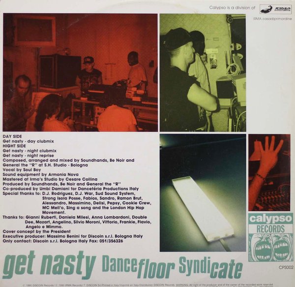 Dancefloor Syndicate: Get Nasty 12" (Käyt)