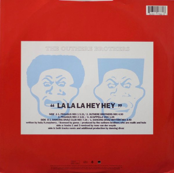 Outhere Brothers: La La La Hey Hey 12" (Käyt)