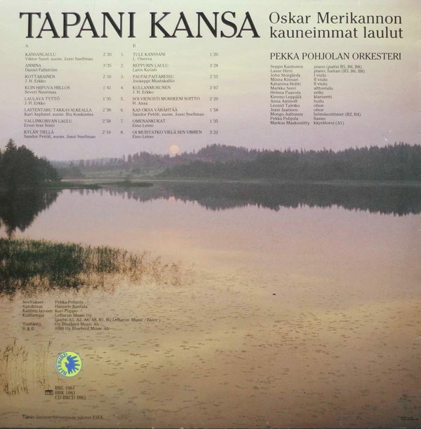 Tapani Kansa: Oskar Merikannon kauneimmat laulut LP (Käyt)