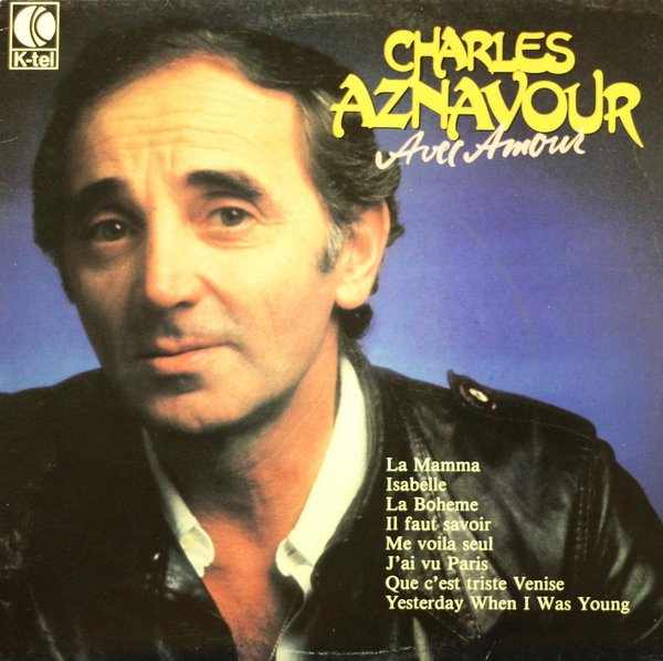 Charles Aznavour: Avec Amour LP (Käyt)