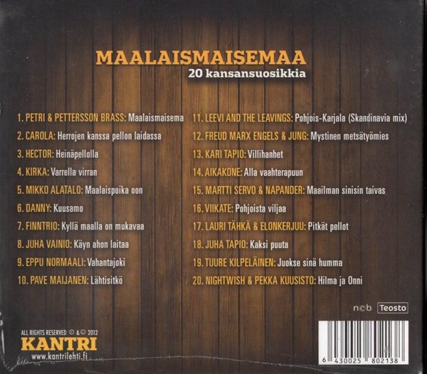 V/A : Maalaismaisemaa - 20 kansansuosikkia CD (Uusi)