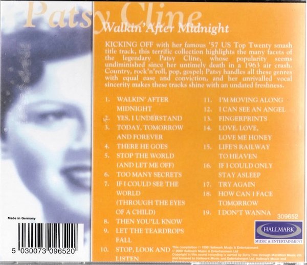 Patsy Cline: Walkin' After Midnight CD (Käyt)
