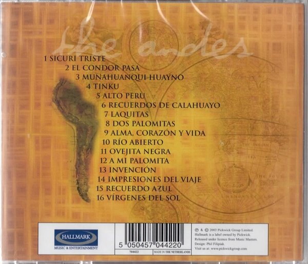 V/A : The Music Of Andes CD (Uusi)