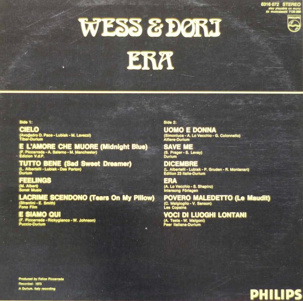 Wess & Dori: Era LP (Käyt)