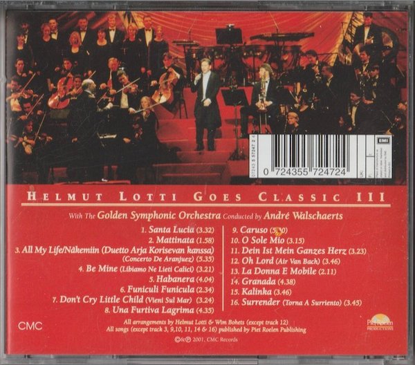 Helmut Lotti With The Golden Symphonic Orchestra: Helmut Lotti Goes Classic III (Käyt. CD)