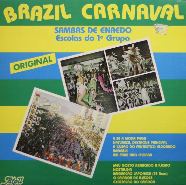 V/A : Brazil Carnaval; Sambas De Enredo - Escolas Do 1e Grupo LP (Käyt)