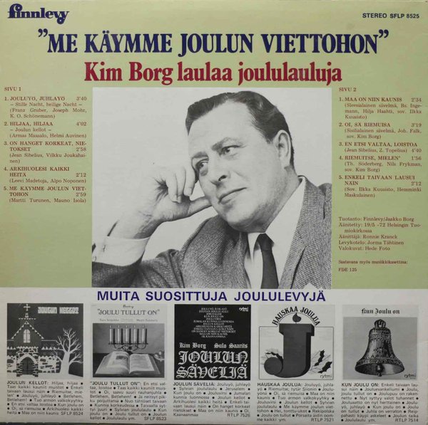 Kim Borg: "Me käymme joulun viettohon" - Kim Borg laulaa joululauluja LP (Käyt)