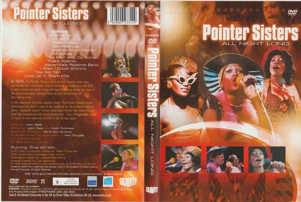 Pointer Sisters: All Night Long DVD (Käyt)