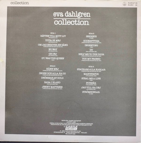 Eva Dahlgren: Collection 2LP (Käyt)